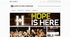 Desktop Screenshot of hopechurch-newham.com