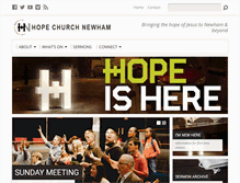 Tablet Screenshot of hopechurch-newham.com